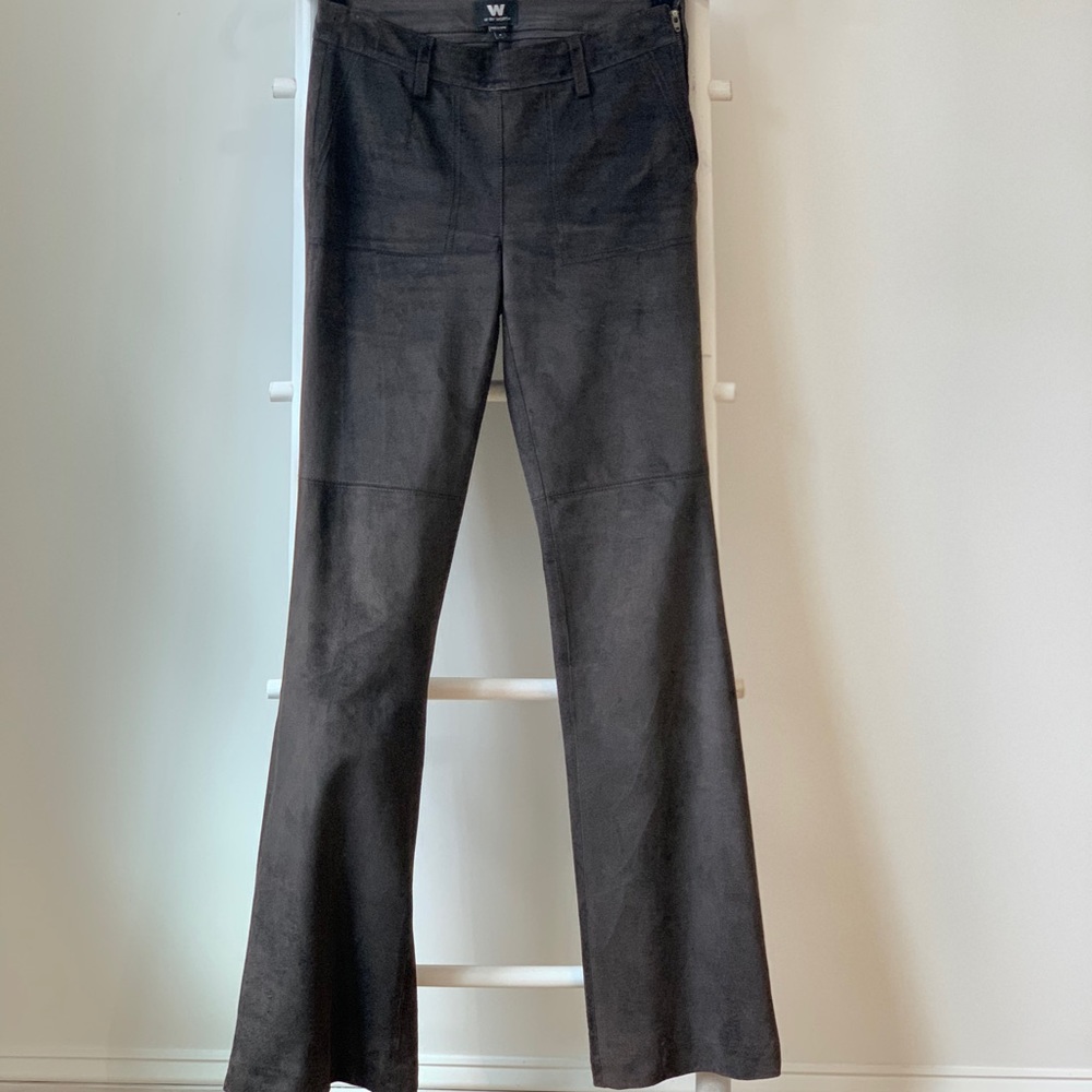 Suede bell bottoms